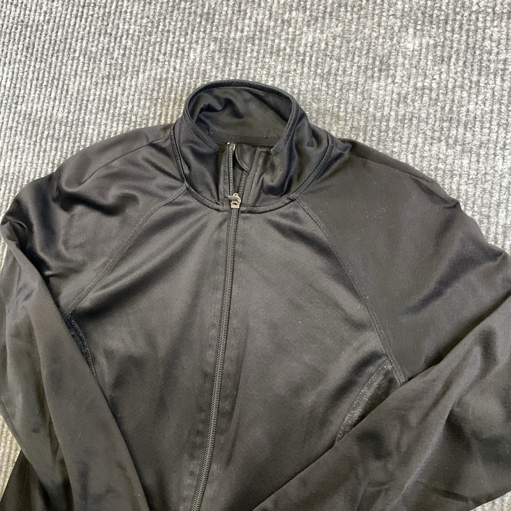 Danskin Now Womens Semi-Fitted Dri More Full Zip Jacket Black Sz XS (0-2) Read